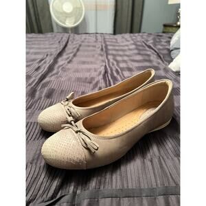 ECCO Ballet Flat Slip On Shoes Greyish Purple Womens Size 40/US 9